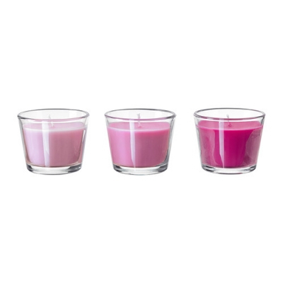  بررسی مشخصات و قیمت خرید شمع ایکیا لیوانی سه تایی صورتی عطری اصل ایکیا BRACKA ۳۰۰,۰۰۰ تومان۲۱۰,۰۰۰ تومان شمع سه تایی صو 