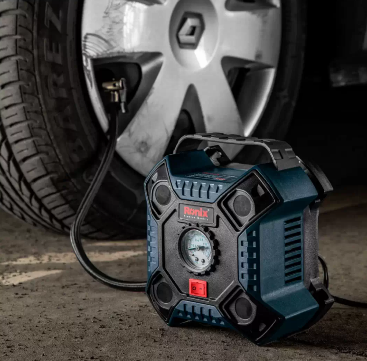 مینی کمپرسور باد فندکی رونیکس مدل RH-4263 با حداکثر فشار ۱۶۰ PSI