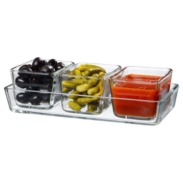 اردورخوری ایکیا mixtur پیرکس چهارتکه ایکیا مدل mixtur کد محصول: 601.016.52